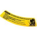 1976 Pontiac Grand Prix 69-UP SPACE SAVER SPARE TIRE CAUTION DECAL L-98 EACH | DT0226