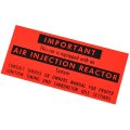 1967 Pontiac Full Size CALIFORNIA AIR INJECTION REACTOR DECAL EACH | DT0813