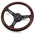 1978 Oldsmobile Full Size AFTERMARKET STEERING WHEEL KIT (WOOD WHEEL WITH BLACK ANODIZED SPOKES, 14 | ST0591T