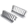1969 Oldsmobile Cutlass/442/F85 STANDARD GRILLE (SILVER PLASTIC) GM 402182 / 402183 - PAIR (FITS ALL EXCEPT 442) | GH2706T