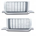 1970 Oldsmobile Cutlass/442/F85 GRILLE CUTLASS S & RALLY 350 (SILVER PLASTIC PAINT TO MATCH) - PAIR - GM # 404690 / 404691 | GH2708T