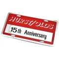 1983 Oldsmobile Cutlass/442/F85 ACCESSORY LICENSE PLATE (HURST OLDS - 15TH ANNIVERSARY RED BACKGROUND) | BK9767T