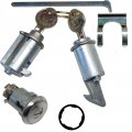 1965 Chevrolet Impala/Caprice/Bel Air CONSOLE, GLOVE & TRUNK LOCK KIT (ORIGINAL KEYS) PY174AGA | KL1744P