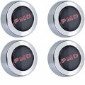 1979 Pontiac GTO/LeMans/Tempest BLACK PMD CENTER CAPS (BLACK BACKGROUND WITH RED WRITING) SNAP ON REPRODUCTION - SET OF 4 | WT12286G