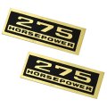 1967 Chevrolet El Camino 275 HP VALVE COVER DECALS PAIR (DC0227) 3875934 MADE IN THE USA | DC0227
