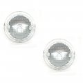 1971 Pontiac GTO/LeMans/Tempest FRONT LOWER ROUND PARKING LAMP LENS W/ HOUSING - PAIR | XL10008G