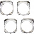 1968 Chevrolet El Camino HEADLAMP BEZEL (INNER & OUTER) - PAIR (RH & LH) | GH10011Z