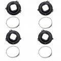 1969 Pontiac Firebird/TransAm HEADLAMP MOUNTING BUCKET - SET WITH RINGS (A&D)(B&C) BULBS NOT INCLUDED - SET | GH10019F