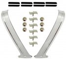 1955 Chevrolet Full Size up to 1957 2 & 4 DOOR, SEDAN; REAR QUARTER UPPER PAINT DIVIDER MOLDINGS; STAINLESS STEEL GM 748695 - PAIR | 748695