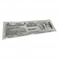 1985 Oldsmobile Cutlass/442/F85 5.0 LITER AT VALVE EMISSION DECAL SBJ GM 22526534  EA (442) (MADE IN USA) | DC10023T