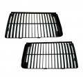 1988 Oldsmobile Cutlass/442/F85 FRONT GRILLES; 442/SALON; ALL BLACK; EURO NOSE; PAIR | GH10012T