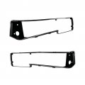 1988 Oldsmobile Cutlass/442/F85 FRONT HEADLIGHT BEZELS; CHROME AND BLACK; EURO NOSE; PAIR | GH10013T