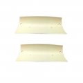 1969 Oldsmobile Full Size WHITE BUCKET SEAT HEADREST LOWER COVER; PAIR | IN10055Z