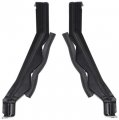1964 Chevrolet Nova/Chevy II CENTER GRILL BRACKETS; WITH RUBBER ANTI-RATTLE STRIPS; PAIR | 748696