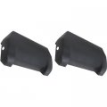 1973 Pontiac Full Size BUCKET SEAT REAR BOTTOM FRAME COVERS; BLACK; PAIR; VARIOUS MODELS | 9640479