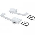 1969 Mopar Dodge/Chrysler/Plymouth FRONT OUTER DOOR HANDLE SET; WITH CHROME BUTTONS; MOUNTING HARDWARE | XP10008J