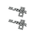 1983 GM Truck K5 BLAZER NEW FENDER EMBLEM WITH GASKET CHROME GM # 14051844 - PAIR | EM10087K