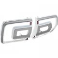 1968 Mopar Dodge/Chrysler/Plymouth TAIL LAMP BEZELS; WITH HARDWARE; DIE-CAST; RH & LH; PAIR | XL10004J