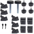 1965 Oldsmobile Cutlass/442/F85 RUBBER BUMPER KIT (INCLUDES DOORS, HOOD, TRUNK & GLOVE BOX BUMPERS) MADE IN THE USA | WS4283T