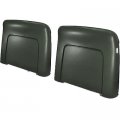 1971 Chevrolet Impala/Caprice/Bel Air PLASTIC BUCKET SEAT BACKS - INJECTION MOLDED WITH MOLDED CHROME (FITS 68 ALL & 69-72 RECLINING SEATS ONLY) DARK GREEN - PR | IN10240Z