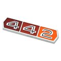 1965 Oldsmobile Cutlass/442/F85 442 EMBLEMS ON QUARTERS AND TRUNK | EM2432T