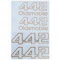 1985 Oldsmobile Cutlass/442/F85 442 LOGO ONLY KIT FOR DOOR, TRUNK & NOSE GOLD | DC1823T