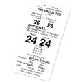 1972 Oldsmobile Cutlass/442/F85  A BODY CUTLASS/F85/442 TIRE PRESSURE DECAL (D00113) | DC2181T