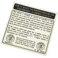 1974 Oldsmobile Cutlass/442/F85  (ALL) FUEL RECOMMENDATION DECAL (D00012) | DO0012