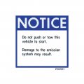 1976 Oldsmobile Cutlass/442/F85 PUSH START CAUTION DECAL (DC0613) | DC2198T