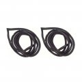 1962 Chevrolet Nova/Chevy II DOOR WEATHERSTRIPS AND CLIPS WITH MOLDED ENDS (2 DOOR HARDTOP & CONVERTIBLE) - PR | WS3261N