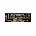 1967 Chevrolet Nova/Chevy II 250 / 155HP AIR CLEANER SERVICE DECAL GM # 6423516 (DC1069) | DC1516N