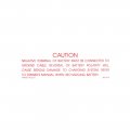 1962 Chevrolet Nova/Chevy II  battery caution decal (Dc0890) | DC1596N