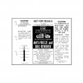 1962 Chevrolet Nova/Chevy II KLEERVIEW WINDSHIELD WASHER BOTTLE DECAL (DC0647) | DC0647