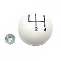 1965 Buick Skylark/GS/Regal/GN SHIFT BALL MANUAL WHITE WITH 4-SPEED SHIFT PATTERN 3/8 COARSE THREAD | CP1593Z