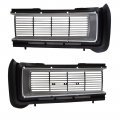 1968 Pontiac GTO/LeMans/Tempest NEW FACTORY OEM GRILLES FOR CARS WITH OR WITHOUT HIDEAWAY HEADLAMPS (USE FACTORY CHROME MOLDINGS, NOT INCLUDED) - PR | GH2450G