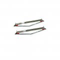 1969 Pontiac GTO/LeMans/Tempest GTO REAR QUARTER SIDE MARKER LENS CHROME BEZELS - PR | XL4192G