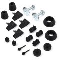 1968 Pontiac GTO/LeMans/Tempest RUBBER BUMPER KIT (INCLUDES 2 HOOD ADJUSTMENT BUMPERS, 4 SIDE OF HOOD BUMPERS, 4 DOOR BUMPERS, 2 TRUNK LID BUMPERS, 2 GAS DOOR BUMPERS & 2 GLOVE BOX BUMPERS) MADE IN THE USA | WS4028G