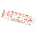 1965 Pontiac GTO/LeMans/Tempest CALIFORNIA TRI-POWER 3889-421 POLICE AIR CLEANER SERVICE INSTRUCTIONS DECAL RED | DT0457