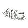 1966 Pontiac GTO/LeMans/Tempest AIR CLEANER SERVICE INSTRUCTION BLACK (DT0070) | DC1842G
