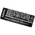 1967 Pontiac Firebird/TransAm FIREBIRD OHV-6 AIR CLNR SERVICE DECAL 6483733 EACH | DT0356
