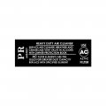 1968 Pontiac GTO/LeMans/Tempest GTO/FIREBIRD 400-4V/PONTIAC 428-4 V AIR CLNR SERVICE INST DECAL WHITE (DT0082) | DC1847G
