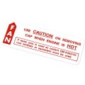 1964 Pontiac GTO/LeMans/Tempest PONTIAC 64-65 GTO CAUTION FAN DECAL (DT0014) | DT0014