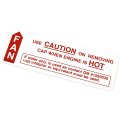 1967 Pontiac GTO/LeMans/Tempest  GTO/LEMANS CAUTION FAN DECAL  (DT0027) | DC1852G