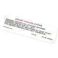 1972 Pontiac GTO/LeMans/Tempest  CAUTION COOLING SYSTEM DECAL   (DT0044) | DC1854G