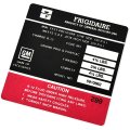 1968 Pontiac GTO/LeMans/Tempest  FRIGIDAIRE AIR COND COMP DECAL   (DT0107) | DC1866G