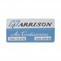 1967 Pontiac GTO/LeMans/Tempest  HARRISON AIR COND EVAP BOX DECAL  (DT0216) | DC1871G