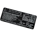 1972 Pontiac GTO/LeMans/Tempest 400-2V AT/MT EMISSION DECAL US PU 490617 EACH | DT0430
