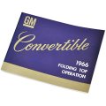 1966 Pontiac GTO/LeMans/Tempest GM CONVERTIBLE TOP MANUAL SF0105 | BK1069Z