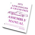 1971 Pontiac GTO/LeMans/Tempest FACTORY ASSEMBLY MANUAL | BK1070G