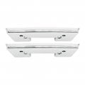 1966 Chevrolet El Camino FRONT ARM REST BASES (CHROME) 11